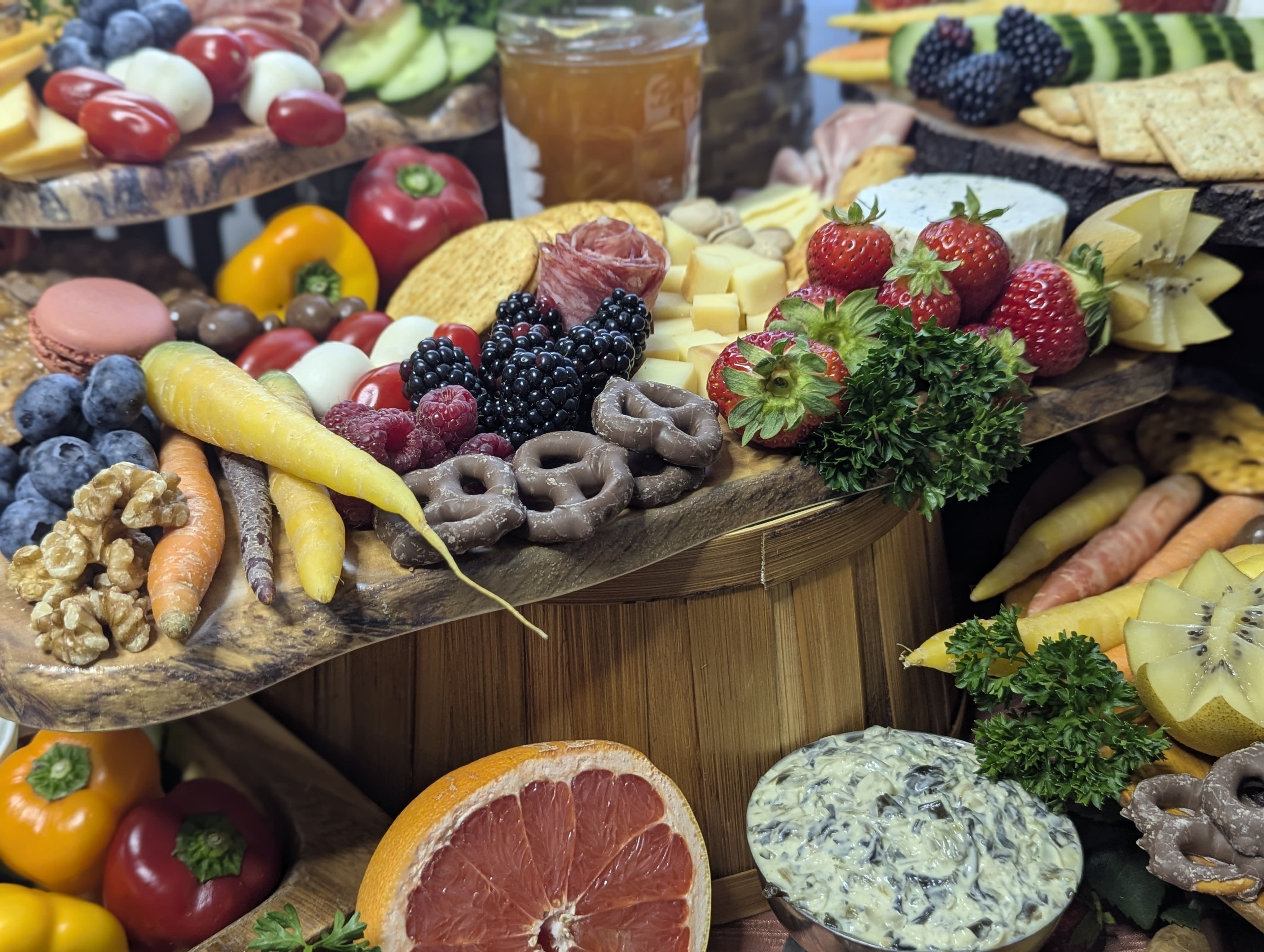 Luxury Grazing Table with Fruits & Cheese